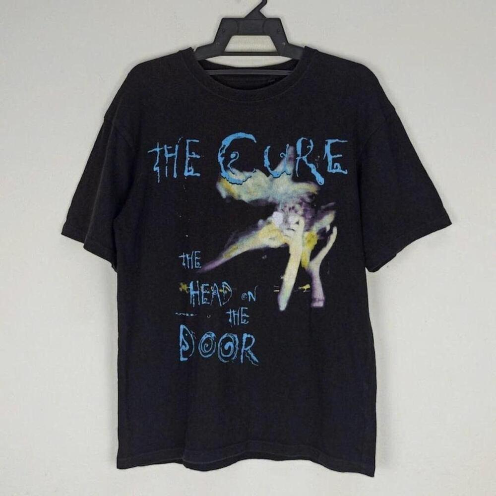 Black The Cure Band Tee